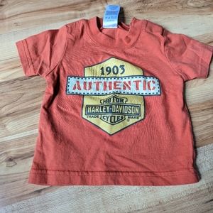 Harley-Davidson burnt orange t-shirt for baby